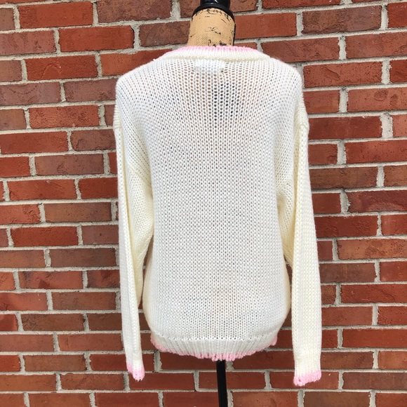 Vintage Heidi Hand Knit Bear Sweater Size Medium - Picture 6 of 9